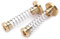 Shanrya T8 Anti-Spielmutter, Federmessingspalt Eliminiert, 4x Mutter, 2x Feder, T-Gewinde, 8mm, Messing, für 3D-Drucker und Haushalts-CNC-Walzwerke