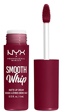 NYX PROFESSIONAL MAKEUP Smooth Whip Matte Lippencreme, langanhaltend, feuchtigkeitsspendend, veganer flüssiger Lippenstift - Schokoladenmousse (Deep Red Brown)