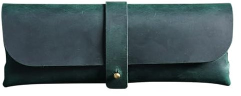 Vintage Stiftrolle, Leder Rollmäppchen, Retro Stifterolle für Studenten, Geschäftsleute, Erwachsene, Künstler (kann 20 Stifte halten), 21x8 cm