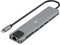Ewent USB-C HDMI 8-in-1 Hub, USB-C to Dock Multiport 8-in-1, USB C Hub mit 1000Mbps Ethernet, HDMI 4K, 1 USB-C PD Port, 1 USB-C Port, 2 USB-A Ports, 1 LAN Port, 1 SD/TF Card Reader, Aluminium