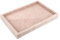 HESHIBI Marble Bathroom Vanity Tray, Natural Luxury Cream Rose Marble Home Kitchen Bathroom Table Tray, Stone Decorative Countertop Serving Trays for Coffee Perfume Jewelry Makeup (Pink)