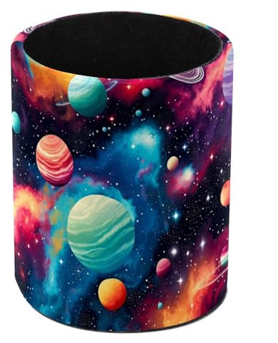 Galaxy Planet hübscher stilvoller und funktionaler Stiftehalter – kleiner Schreibtisch-Organizer für Bürobedarf und mehr