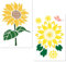 GORGECRAFT 2 Stile Sonnenblumen-Schablonen 20x30cm Wiederverwendbarer Kunststoff Große Sonnenblume Blumen Schmetterling Zeichenvorlage Zum Malen Auf Holz Basteln Leinwand Papier Stoff Heimdekoration