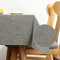 CALIYO Tischdecke Leinenoptik, Rechteckig, Grau, 140x240 cm, Wasserdicht und Schmutzabweisend, Polyester, Esszimmer, Klassisch Elegant, Abwaschbar