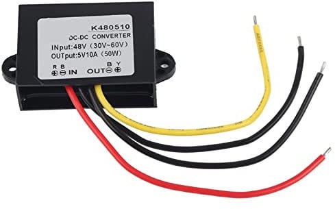 FAUOSWUK GYVRM K480510 DC DC Converter, DC DC 36V/48V to 5V 10A Converter 10A Voltage Convertor for Car LED Screen,