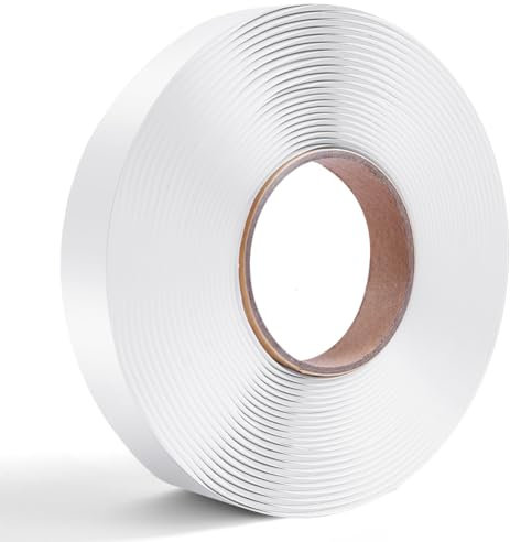 Flintronic Butyl Klebeband, 2CM(B) x 10M(L) Butylrundschnur Weiß, Dichtband Selbstklebend,