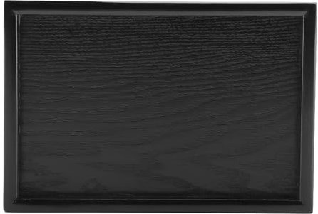 HAOHIZE Solid Wood Serving Tray, Rectangle Shape Solid Wood Tea Coffee Snack Food Meals Serving Tray Plate Tea Coffee Drinks Plate Breakfast Restaurant Platter Dining Tableware (22 * 15)