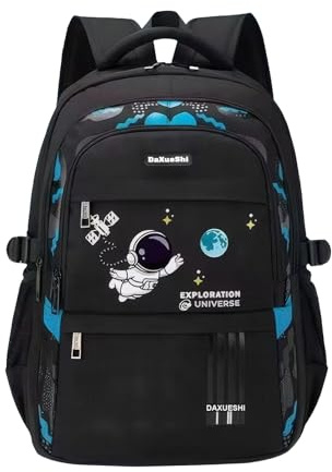 Naapesi Mochila Astronauta Impermeable para Niños y Niñas de Gran Capacidad para el Colegio