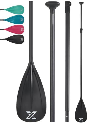 ZLX SUP Paddel Stand Up Paddle Zubehör, 3 oder 4 Abnehmbaren Teilen, Verstellbares Paddle für SUP mit Glasfaser Blade Perfekt für Surfen, Schwimmen und Wassersport Vergnügen