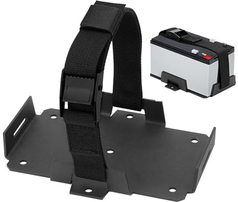 Batteriekastenschale, Batterie -Montageschale | Einstellbarer Batteriespeicherhalter - Kfz -Ersatzspannungsschale mit Haltegurt für Motorräder Boote