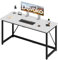 Devoko Escritorio para Ordenador, 160 x 50 x 73 cm Escritorio, Mesa de Oficina en casa, Escritorio para Ordenador portátil, Mesa de Estudio Industrial Blanco