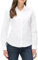 JiaYouLC Women's Long Sleeve Blouses & Shirts Stretch Formal Button Down T Shirts Executive Office Business Casual Tops for Ladies (UK, Alpha, M, Regular, Regular, White, Long Sleeve)