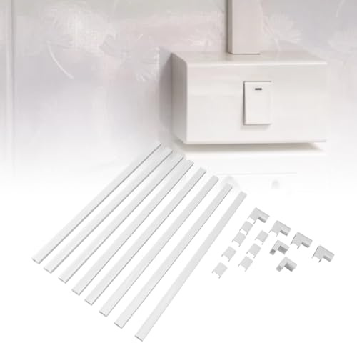 Kordner, EIN Kabelkabel Concealer, Kabelabdeckungen für Kabel an der Wand für Drähte, Kabelmanagement -Draht -Hider für TV, Cable Raceway Kit, Cables Raceway Home Office (Weiß)