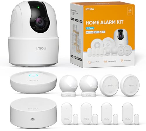 Imou Kit d'Alarme Maison 11 Pièces, Système de Sécurité Complet