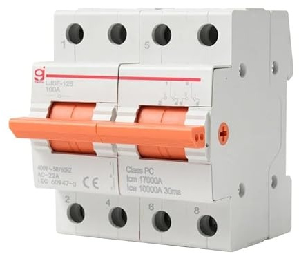 Diferencial Auto Rearmable Interruptor de transferencia manual doble potencia, 2 polos CA, 100 A, interruptor conmutación modular, disyuntor MTS 400 V
