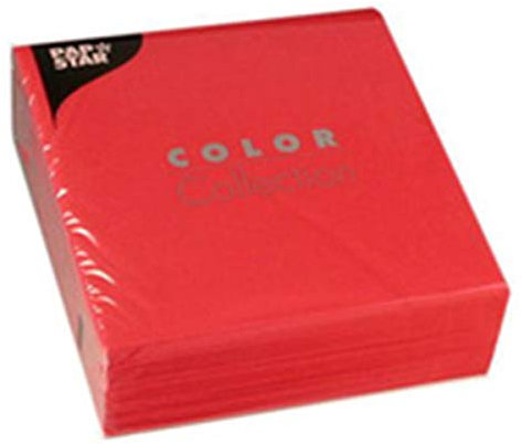 Papstar Servietten/14220 33x33cm rot 1/4 Falz Inh.50