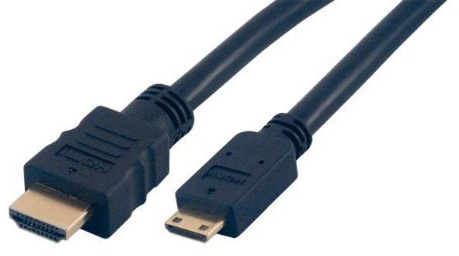 MCL 1 m HDMI A auf HDMI C High Speed Kabel mit 3D und Ethernet