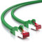 deleyCON 0,5m CAT6 Cable de Red - S/FTP PIMF Blindaje CAT-6 RJ45 Ethernet Cable de Conexión - LAN DSL Módem Los Paneles de Parcheo - Verde