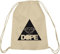 Shirtstreet24, DOPE TRIANGLE, Baumwoll natur Turnbeutel Rucksack Sport Beutel, Größe: onesize,natur