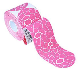 TheraBand Kinesiologisches Tape Kinesiology Tape Precut Rolle Pink, OneSize