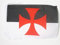 AZ FLAG Drapeau Templiers Baussant 45x30cm - PAVILLON Ordre du Temple Beaucent 30 x 45 cm Haute qualité