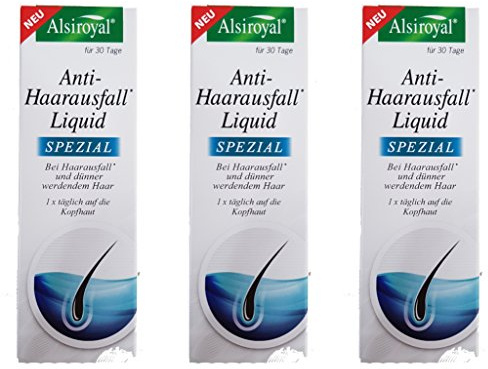 Alsiroyal 3 x 50ml Anti Haarausfall Liquid - Lavendelduft - Flüssigkeit - Unisex - Erwachsene - Haarausfall, dünner werdendem Haar