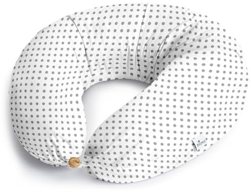 Niimo XXL Schwangerschaftskissen & Stillkissen - Seitenschläferkissen mit Bezug aus 100% Baumwolle, Waschbares Komfortkissen Erwachsene, Lagerungskissen Erwachsene, Stillkissen XXL (200 cm x 70 cm)