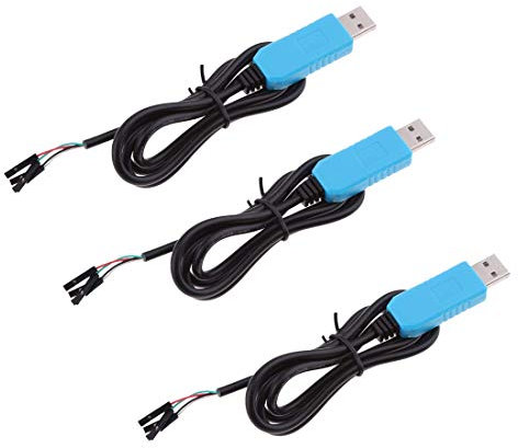 HiLetgo 3pcs PL2303TA USB to TTL COM RS232 Download Cable Works Well with Windows XP Vista Win 8/10 Mac OS X/Linux