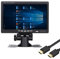 Yasoca 10.1 inch Small Portable Laptop Computer Monitor with HDMI VGA Port; Raspberry pi Display Screen Monitor; CCTV Monitor HD 1024x600 with Dual Speakers, MP5 USB Port, Remote(10 Inch) Gaming Monit
