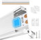 EDELHAND© Profilé LED en aluminium 5 x 1m - Profilé LED en U complet avec couvercle LED en verre dépoli - Profilé LED en aluminium avec connecteurs d'angle, clips de fixation, gabarit de perçage