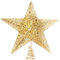 TheStriven Decorazione a Forma di Stella a 5 Punte per Albero di Natale Puntale Topper 25CM (Oro)