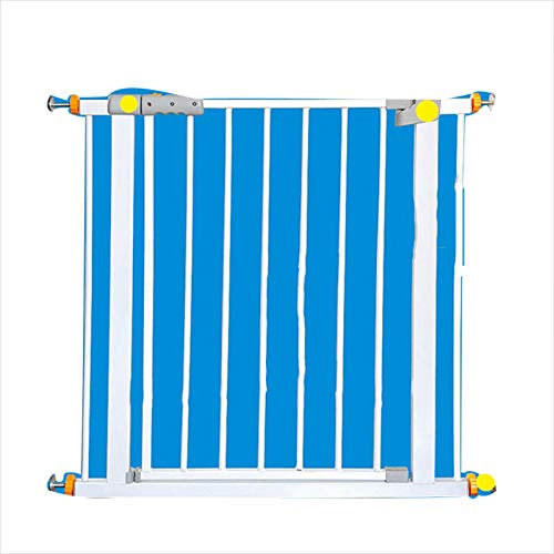 ZXCASDF Child Safety Gate White Metal Safety Stairs Gates Freestanding Auto Close Pet Gate Indoor (Size : 76-83Cm)