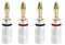 CHUNGHOP Spine per cavo a banana 4PCS, connettore jack audio, blocco a doppia vite, connettore cavo altoparlante per amplificatore, HiFi, ricevitore