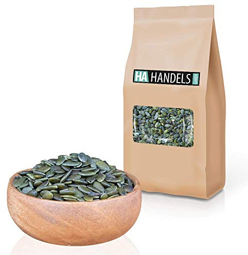 Kürbiskerne geschält 5kg naturbelassen, ungeröstet & ungesalzen | Premiumqualität in Rohkostqualität | Kerne grün ohne Schale | Ideal als Snack in einer wiederverschließbaren Verpackung
