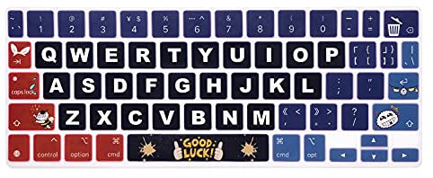 MMDW Silicone Magic Keyboard Cover Skin for iPad Pro 11 Inch Magic Keyboard(2nd Generation) 2020 Model,for iPad Pro 11 Keyboard Protector Accessories,Good Luck