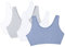 Fruit of the Loom Women's Built Up Tank Style Sports Bra Value Pack, Opaque, Heather Grey/Wht/Wht/Blue HTHR, 34 (Pack of 4)