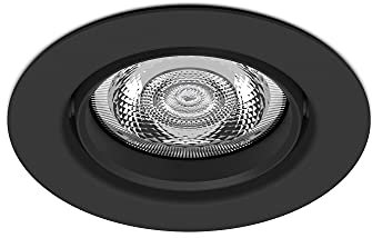 Philips LED WarmGlow Einbauspot Planet, schwarz, 6W, 500lm, warmweißes Licht (2200 - 2700K), dimmbar