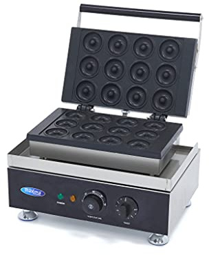 Maxima Gastro Donut Maker - 12 Mini -Donuts - Ø5 cm - mit Eingebauter Timer