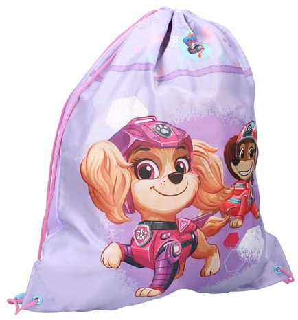 Vadobag Unisex Kinder Girl Pup Power, Paw Patrol Turnbeutel, rot