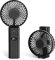 Jonwall Portable Handheld Fan, USB Rechargeable 5200mAh Battery Operated Fan Mini Desk Fan with Power Bank Function, 5 Speeds Personal Folable Desktop Fans for Home Office Travel Black