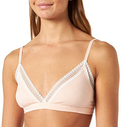 sloggi Damen GO Ribbed Bralette, Powder ORANGE, S