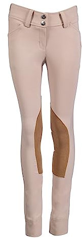 HKM Hunter II R.Alos Pantalón de Montar Jodhpur para niños Natural Oscuro 6 años