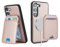 Ｈａｖａｙａ for Coque Samsung S23 Compatible avec Magsafe Etui für Samsung Galaxy S23 avec Porte Cartes détachable Coque Portefeuille Cuir pour Femmes et Hommes- Rose