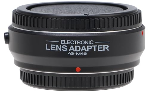 Foto4easy Electronic Auto Focus Lens Mount Adapter for Four Thirds (4/3) Mount Lens to Micro Four Thirds (MFT,M4/3) Camera,Compatible for Olympus Panasonic BMPCC Micro 4/3 System Camera