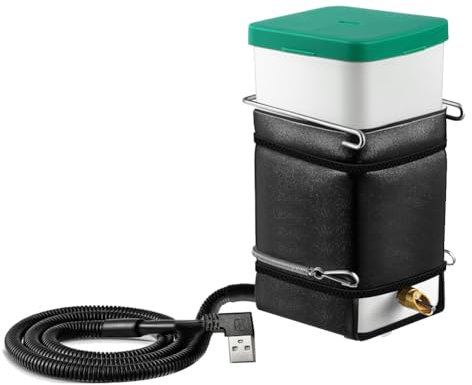 FREDY Beheizte Wasserflasche, 907.2 g Kein Tropfen Wasserflasche für Kaninchen, Meerschweinchen, Vögel, Nymphensittiche
