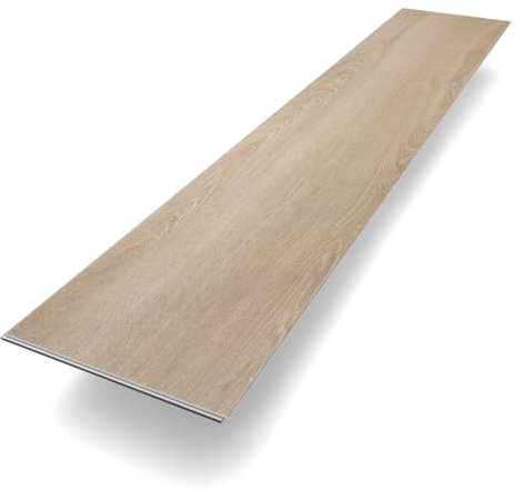 Vinylboden Klick Vinyl Premium Eiche Greetsiel | Braun Holzoptik | integrierte Trittschalldämmung | 1210 x 228 x 5,5 mm | Paket mit 2,2 m² | Fußbodenheizung geeignet | 100% wasserfest | Bodenglück