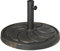 Outsunny Sonnenschirmständer 18 kg Runder Sonnenschirmfuß für Ø38/48 mm Schirmstange, Runder Gartenschirmständer für Balkon, Kunstharz, Bronze