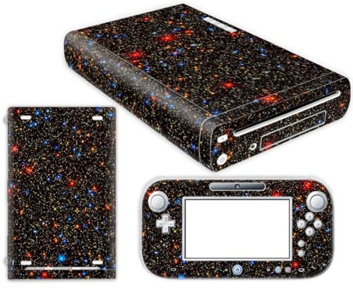 Wonhomke 1set Vinyl Skin für Nintendo Wii U Schutzhülle Decal Wrapping Cover Game Console Decor Aufkleber Full Set Anti-Scratch (PS4-008)