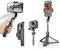 upxon - Stabilizzatore cardanico per selfie, rotazione a 360° con telecomando wireless, supporto portatile per telefono, bilanciamento automatico a 1 asse, per smartphone, Tiktok, Vlog, Youtuber,