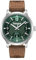 Timberland Driscoll Quarz – Herrenuhr – grünes Zifferblatt, braunes Lederarmband, Grün